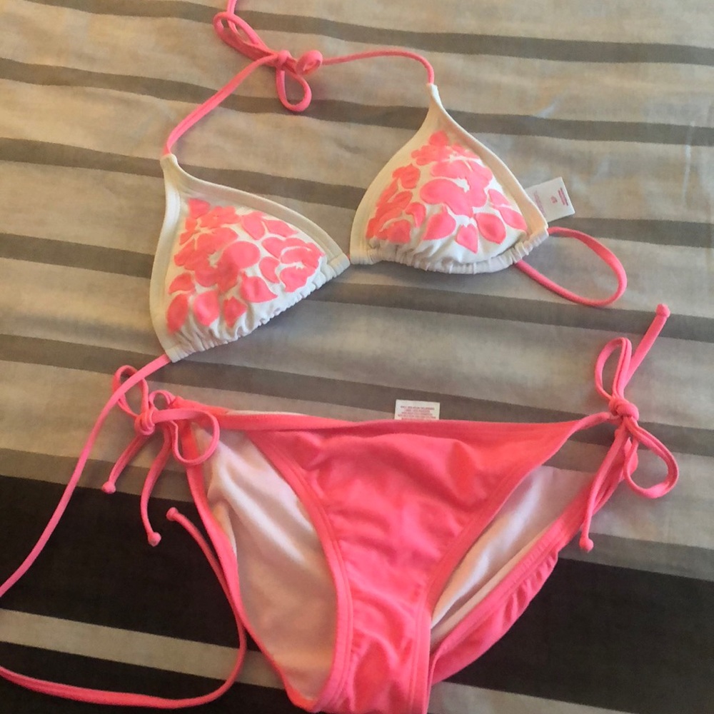 Hot pink bikini